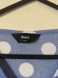 blue cropped top for women