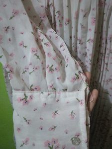 Floral Print Pleated Midi Dress