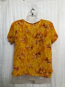 Yellow Short Sleeve Top