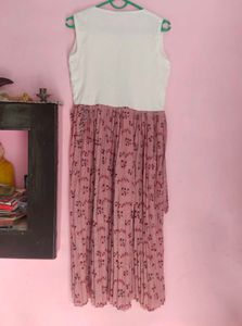 Mauve Frock With An Overcoat