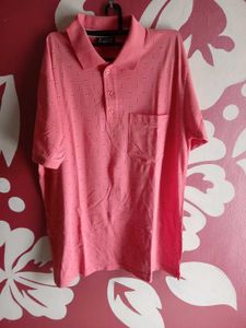 Pink Polo Tshirt For Men