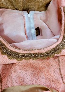 Peach Ethnic Gown