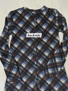 Plaid Long Sleeve Dress Size8