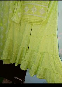 Green All Over Suit For Girls/all Over Suit With Full Duptta/green Shrara Suit For Ladies