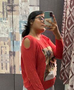 Cute Red Graphic Sweater