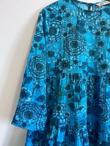 Zara-Floral Tiered Mini Dress