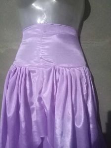 Purple Satin Salwar Suit