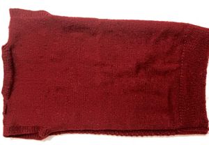 Burgundy Knit Sweater Vest