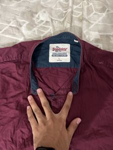Long Sleeve Stand Collar Shirt