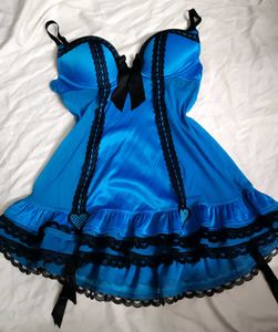 La Sezna Blue Baby Doll Top 💙