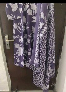 New Unused Pure Cotton V Neck Salwar Suit