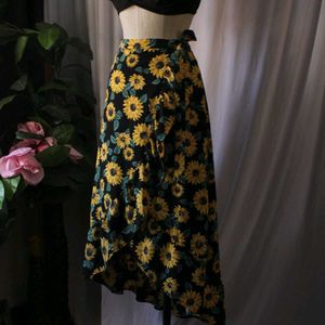H&M Sunflower Print Skirt And Top
