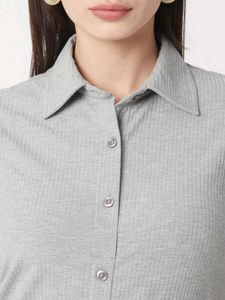 Gray Midi Bodycon Dress