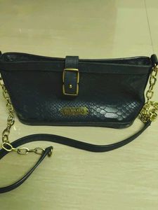 Vintage Lokatie Blue Snakeskin Shoulder Bag