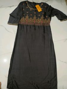 Aurelia Charcoal Grey Kurta