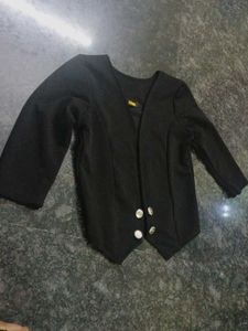 Black Jacket With Waistcoat Design