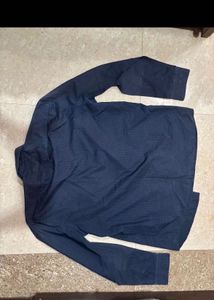 Men's Navy Blue Patterned Shirt