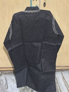 Men Charcoal Colour Kurta