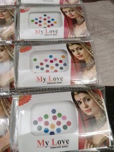Multicolored Plain Bindi (Three Size)