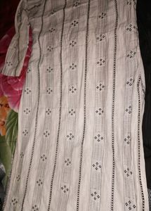 Women Khadi Cotton Kurti Pant Set
