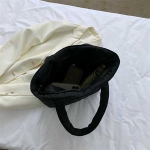 Quilted Black Tote Bag