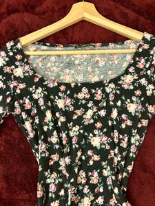 Floral Long Sleeve Mini Dress