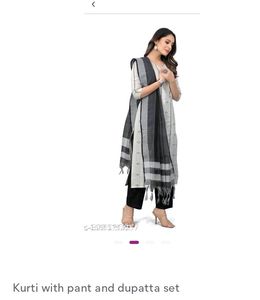 READYMADE KURTI WITH PANT AND DUPATTA SET
