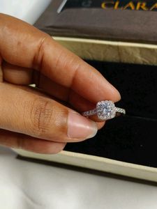 Clara 925 Silver Solitaire Ring