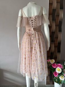 Dusty pink midi gown