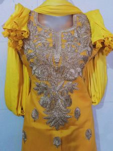 Haldi Ceremony Party Wear Dress
