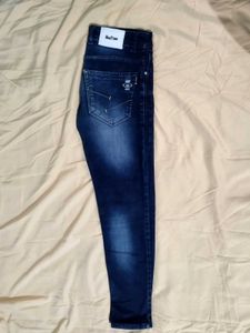 Classic Dark Wash Denim Jeans