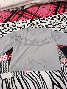 Grey Colour Bunny Top