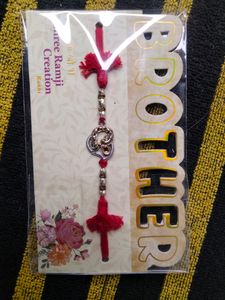 Rakhi for brother and Bhabhi Lumba set with multi
