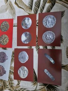 Antique Coin postcard 8 pcs lot