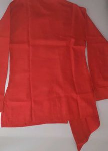 Side Cut Kids Wear Partywear Kurta With Pants