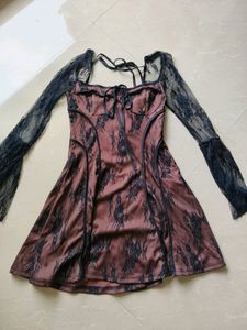 Savana Sheer A Line Dress