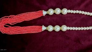 Beaded &amp; Pearl Fashion Necklace