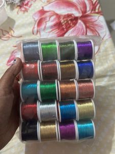 Multi Colour Aari Work Zari Threads - 20 N