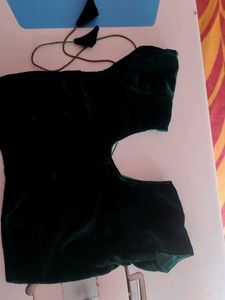 Velvet Green Blouse