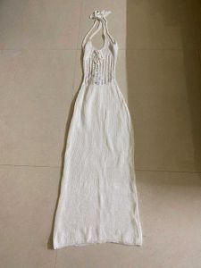 Crochet Halter Beach Dress