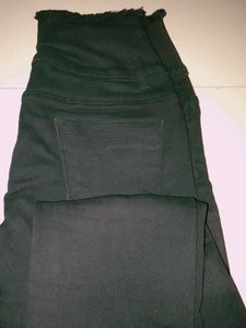 Dark Black  Distressed Jeans