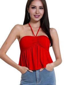 Chic Red Tube Top