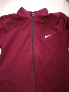 Burgundy Nike Track Jacket