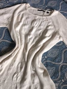 Cream Cable Knit Sweater