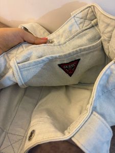 Guess Denim Tote Bag