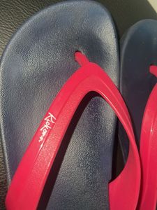 Pink &amp; Navy Flip Flops