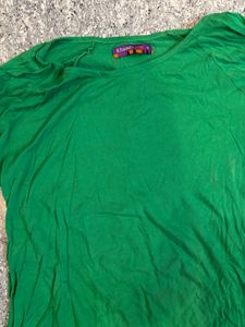 Green Floral Embroidered Top