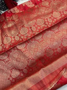 Red Banarasi Saree