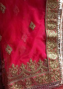 Bridal Lehanga With Blouse And Net Dupatta