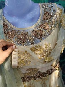 Elegant Ethnic Gown With Side Zip